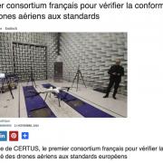 Premier consortium français pour vérifier la conformité des drones aériens aux standards