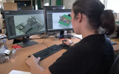 Une ingénieure en phase conception d'outillage