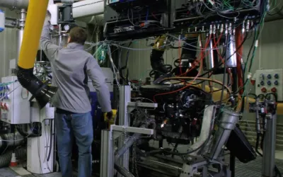Essais endurance sur moteur à combustion
