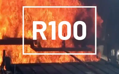 Essai feu automobile R100