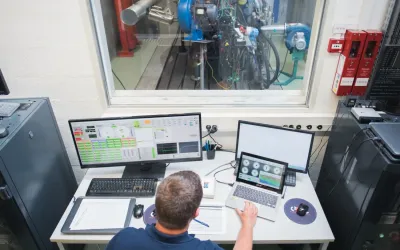 Essais de performance sur moteur à combustion