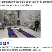 Premier consortium français pour vérifier la conformité des drones aériens aux standards