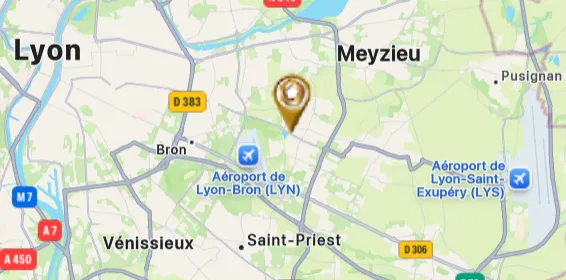 Localisation centre de Lyon