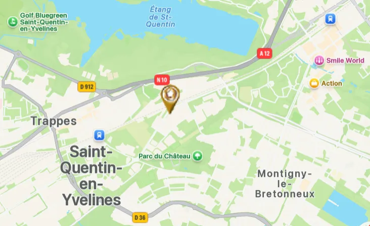 Localisation centre de Montigny - Site des Coudriers