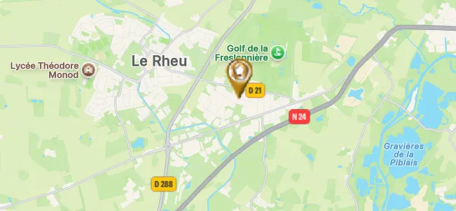 Localisation centre de Rennes