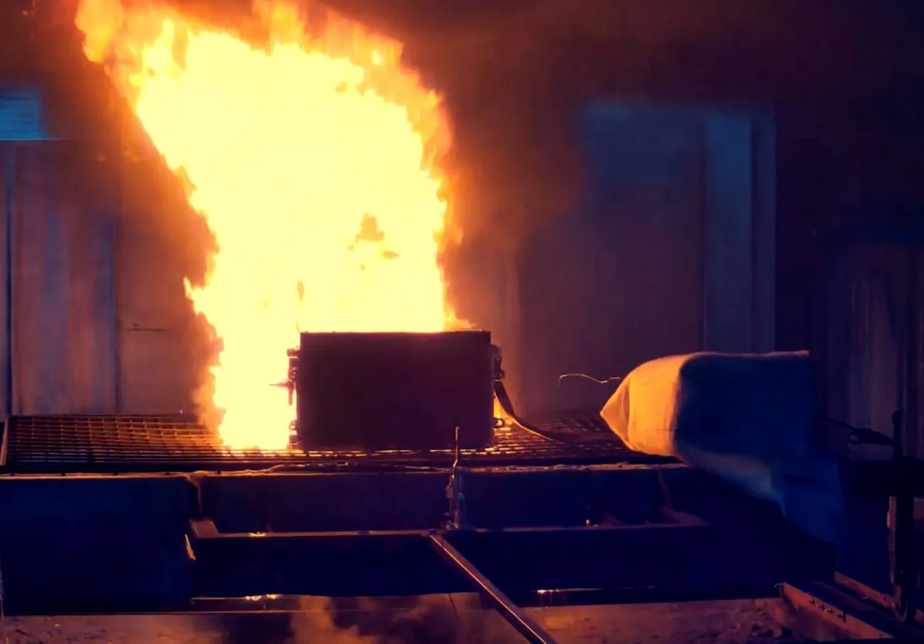 Essais de résistance au feu pour batteries 