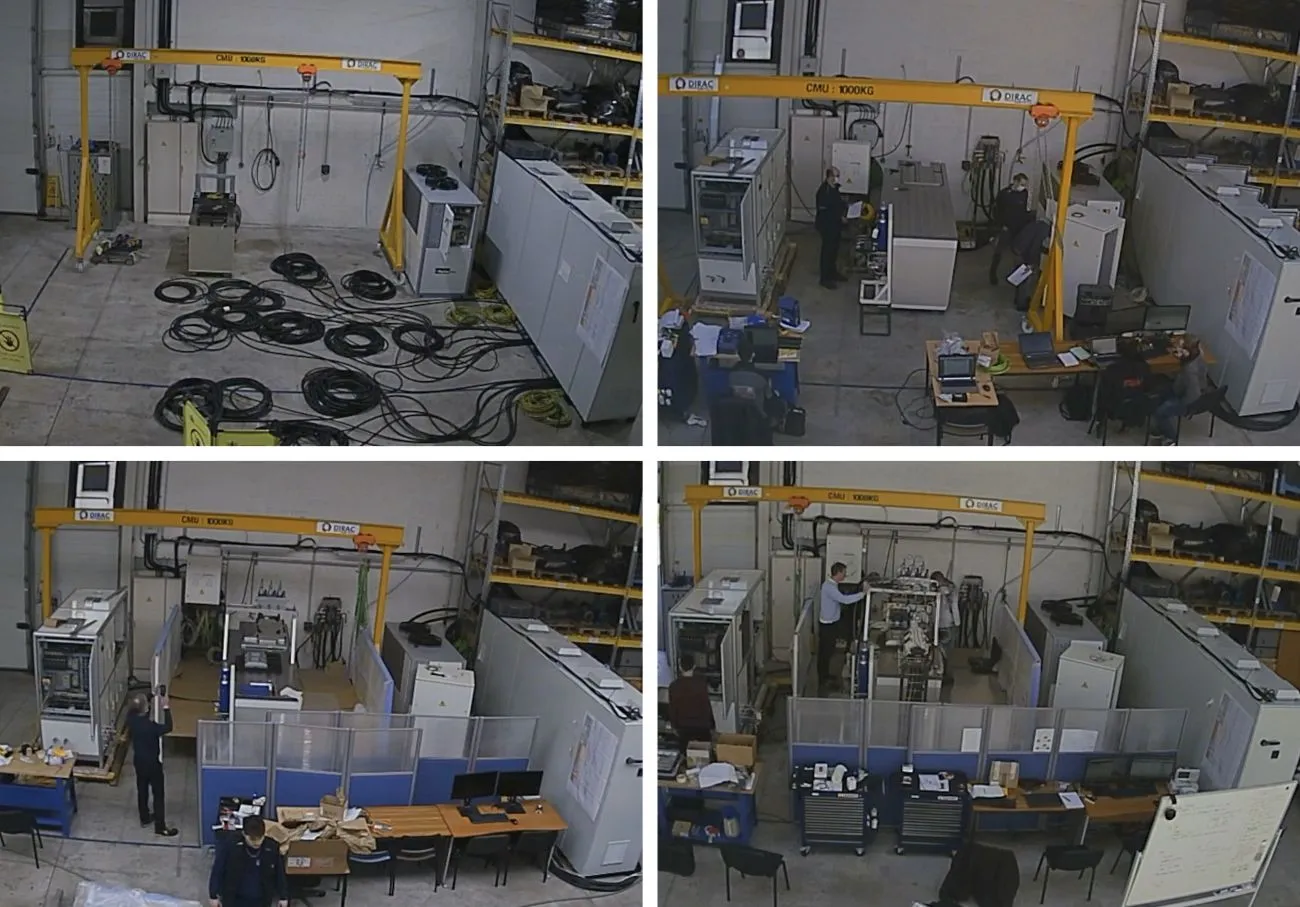 Conception de bancs d'essais Timelapse de l'assemblage d'un banc