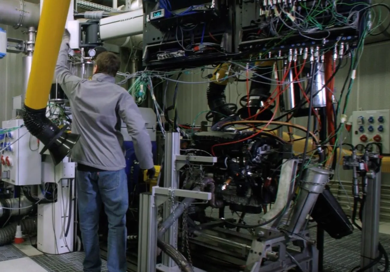 Essais endurance sur moteur à combustion